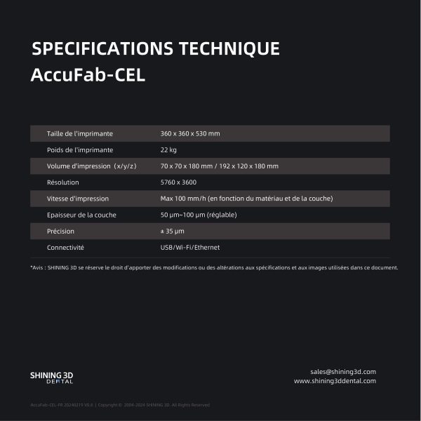 AccuFab-CEL - Imprimante 3D Dentaire – Image 13